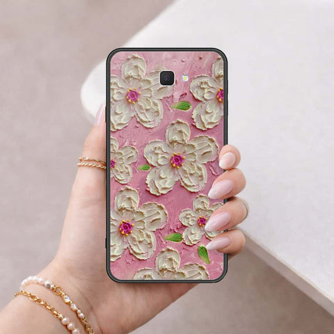 Samsung Galaxy J7 Prime Cover - Floral Series 3 - HQ Ultra Shine Premium Infinity Glass Soft Silicon Borders Case