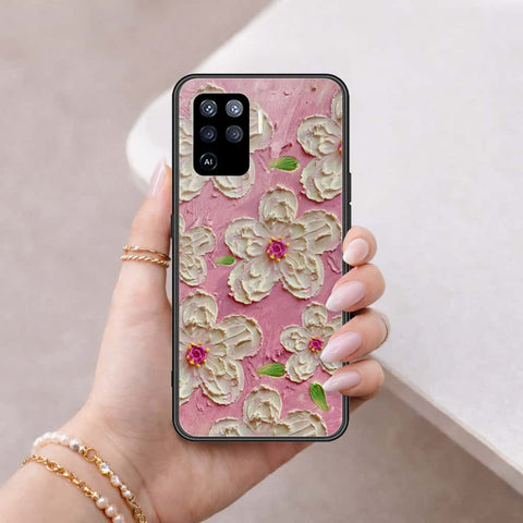 Oppo F19 Pro Cover - Floral Series 3 - HQ Ultra Shine Premium Infinity Glass Soft Silicon Borders Case