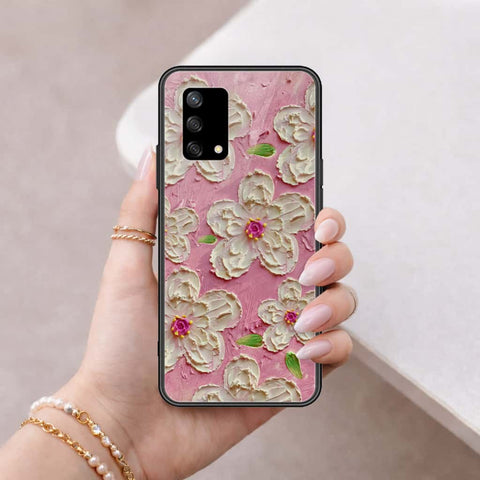 Oppo F19s Cover - Floral Series 3 - HQ Ultra Shine Premium Infinity Glass Soft Silicon Borders Case