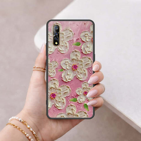 Vivo Y7s Cover - Floral Series 3 - HQ Ultra Shine Premium Infinity Glass Soft Silicon Borders Case