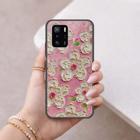 Xiaomi Poco X3 GT Cover - Floral Series 3 - HQ Ultra Shine Premium Infinity Glass Soft Silicon Borders Case