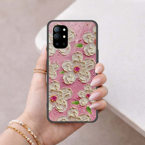 OnePlus 9R Cover - Floral Series 3 - HQ Ultra Shine Premium Infinity Glass Soft Silicon Borders Case