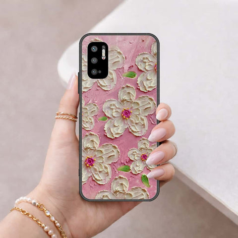 Xiaomi Poco M3 Pro Cover - Floral Series 3 - HQ Ultra Shine Premium Infinity Glass Soft Silicon Borders Case