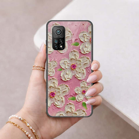 Xiaomi Mi 10T Cover - Floral Series 3 - HQ Ultra Shine Premium Infinity Glass Soft Silicon Borders Case