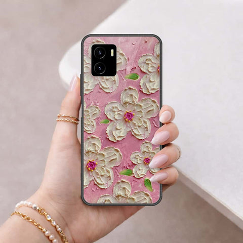Vivo Y15a Cover - Floral Series 3 - HQ Ultra Shine Premium Infinity Glass Soft Silicon Borders Case