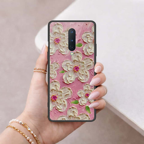OnePlus 8 Cover - Floral Series 3 - HQ Ultra Shine Premium Infinity Glass Soft Silicon Borders Case
