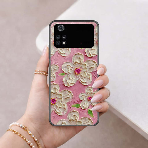Xiaomi Poco M4 Pro Cover - Floral Series 3 - HQ Ultra Shine Premium Infinity Glass Soft Silicon Borders Case