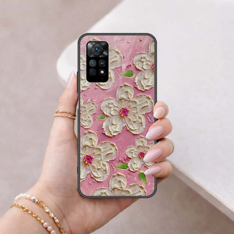 Xiaomi Redmi Note 11 Cover - Floral Series 3 - HQ Ultra Shine Premium Infinity Glass Soft Silicon Borders Case