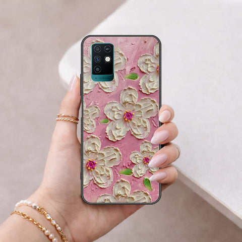 Infinix Note 10 Cover - Floral Series 3 - HQ Ultra Shine Premium Infinity Glass Soft Silicon Borders Case