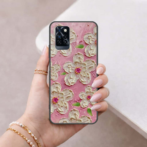 Infinix Note 10 Pro Cover - Floral Series 3 - HQ Ultra Shine Premium Infinity Glass Soft Silicon Borders Case