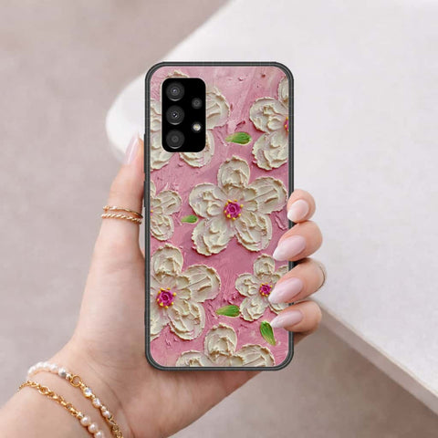 Samsung Galaxy A53 5G Cover - Floral Series 3 - HQ Ultra Shine Premium Infinity Glass Soft Silicon Borders Case