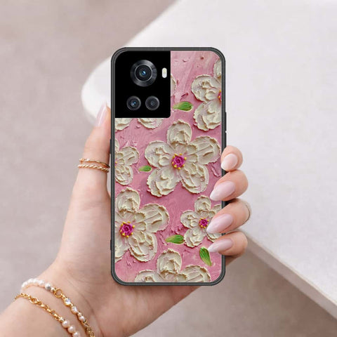 OnePlus 10R Cover - Floral Series 3 - HQ Ultra Shine Premium Infinity Glass Soft Silicon Borders Case