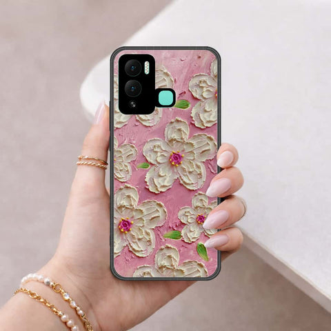 Infinix Hot 12 Play Cover - Floral Series 3 - HQ Ultra Shine Premium Infinity Glass Soft Silicon Borders Case
