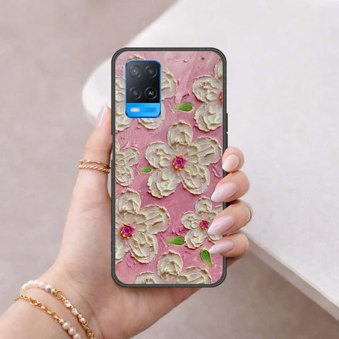 Oppo A54 4G Cover - Floral Series 3 - HQ Ultra Shine Premium Infinity Glass Soft Silicon Borders Case
