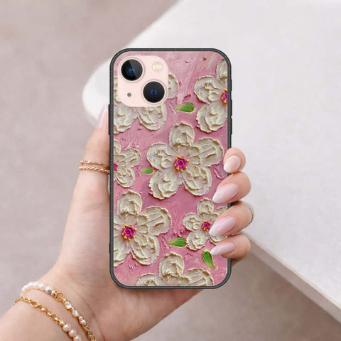 iPhone 14 Plus Cover - Floral Series 3 - HQ Ultra Shine Premium Infinity Glass Soft Silicon Borders Case