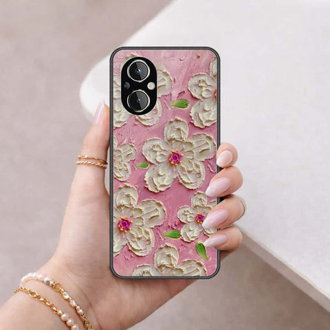 Oppo Reno8 Lite Cover - Floral Series 3 - HQ Ultra Shine Premium Infinity Glass Soft Silicon Borders Case