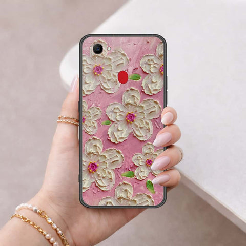 Oppo F7 Cover - Floral Series 3 - HQ Ultra Shine Premium Infinity Glass Soft Silicon Borders Case
