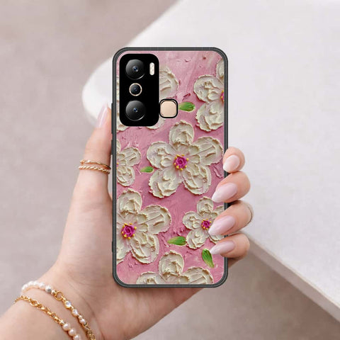 Infinix Hot 20i Cover - Floral Series 3 - HQ Ultra Shine Premium Infinity Glass Soft Silicon Borders Case (Fast Delivery)