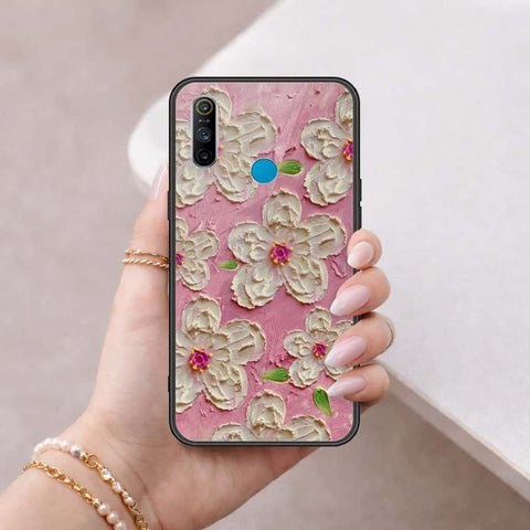 Realme 5s Cover - Floral Series 3 - HQ Ultra Shine Premium Infinity Glass Soft Silicon Borders Case