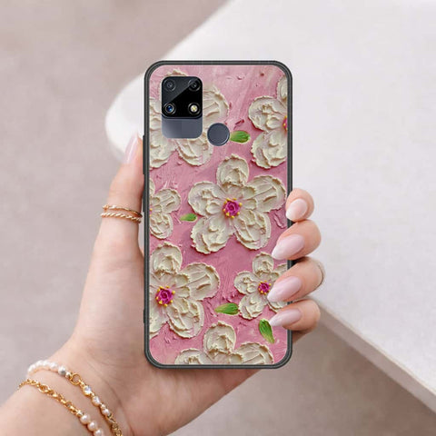Realme Narzo 30 Cover - Floral Series 3 - HQ Ultra Shine Premium Infinity Glass Soft Silicon Borders Case