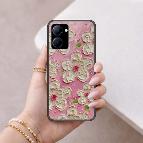 Realme C33 Cover - Floral Series 3 - HQ Ultra Shine Premium Infinity Glass Soft Silicon Borders Case