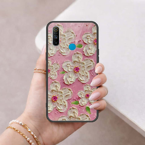Realme C3 Cover - Floral Series 3 - HQ Ultra Shine Premium Infinity Glass Soft Silicon Borders Case