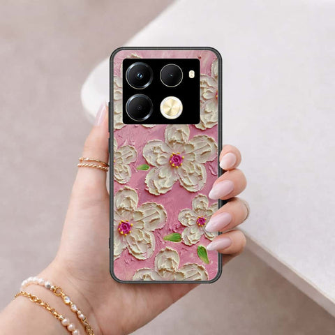 Infinix Note 40 Pro Cover - Floral Series 3 - HQ Ultra Shine Premium Infinity Glass Soft Silicon Borders Case