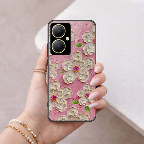 Vivo Y35 Plus Cover - Floral Series 3 - HQ Ultra Shine Premium Infinity Glass Soft Silicon Borders Case