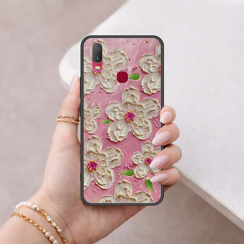 Vivo Y11 2019 Cover - Floral Series 3 - HQ Ultra Shine Premium Infinity Glass Soft Silicon Borders Case