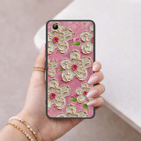 Vivo Y81 Cover - Floral Series 3 - HQ Ultra Shine Premium Infinity Glass Soft Silicon Borders Case