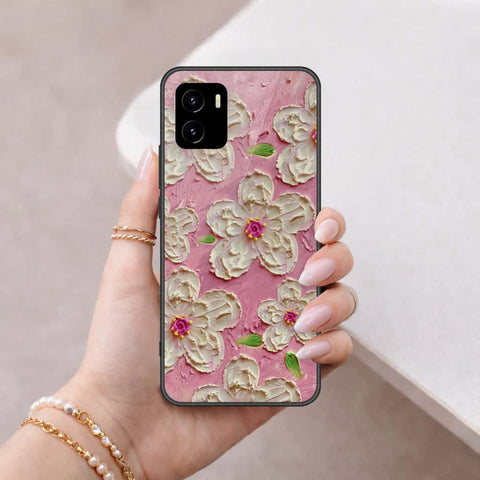Vivo Y10 Cover - Floral Series 3 - HQ Ultra Shine Premium Infinity Glass Soft Silicon Borders Case