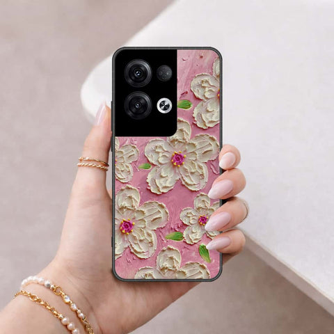 Oppo Reno 8 Pro Plus Cover - Floral Series 3 - HQ Ultra Shine Premium Infinity Glass Soft Silicon Borders Case