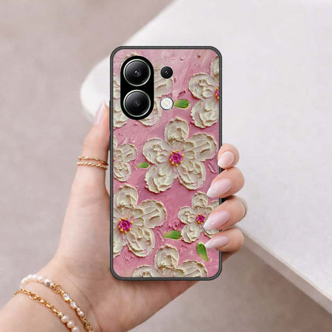 Xiaomi Redmi Note 14S Cover - Floral Series 3 - HQ Ultra Shine Premium Infinity Glass Soft Silicon Borders Case