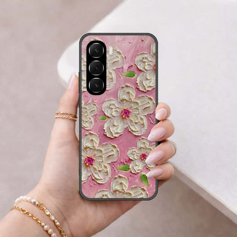 Infinix Hot 60i 4G Cover - Floral Series 3 - HQ Ultra Shine Premium Infinity Glass Soft Silicon Borders Case