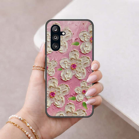 Samsung Galaxy A57 Cover - Floral Series 3 - HQ Ultra Shine Premium Infinity Glass Soft Silicon Borders Case
