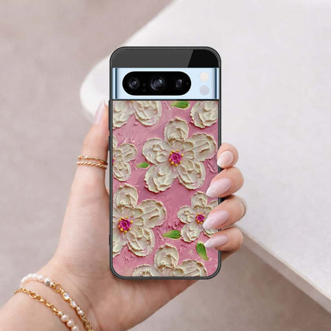 Google Pixel 8 Pro Cover - Floral Series 3 - HQ Ultra Shine Premium Infinity Glass Soft Silicon Borders Case