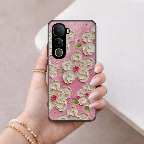 Vivo Y400 Cover - Floral Series 3 - HQ Ultra Shine Premium Infinity Glass Soft Silicon Borders Case