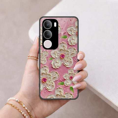 Vivo Y19s Pro Cover - Floral Series 3 - HQ Ultra Shine Premium Infinity Glass Soft Silicon Borders Case