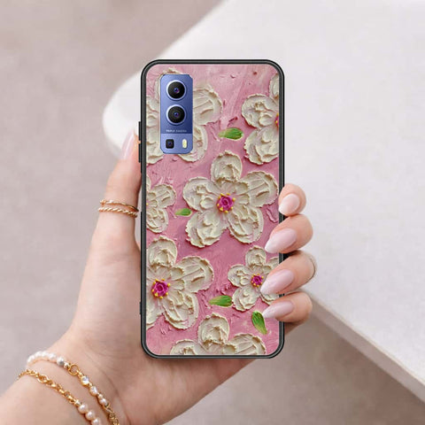 Vivo Y52 5G Cover - Floral Series 3 - HQ Ultra Shine Premium Infinity Glass Soft Silicon Borders Case