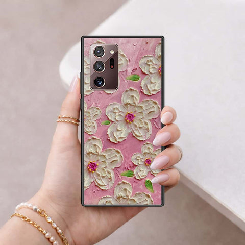 Samsung Galaxy Note 20 Ultra Cover - Floral Series 3 - HQ Ultra Shine Premium Infinity Glass Soft Silicon Borders Case