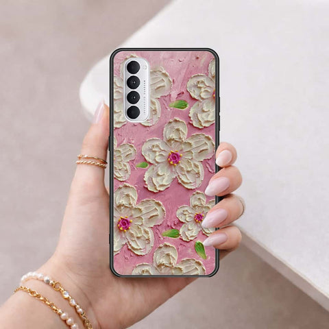 Oppo Reno 4 Pro Cover - Floral Series 3 - HQ Ultra Shine Premium Infinity Glass Soft Silicon Borders Case