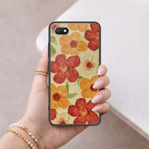 Honor 7S Cover - Floral Series 3 - HQ Ultra Shine Premium Infinity Glass Soft Silicon Borders Case
