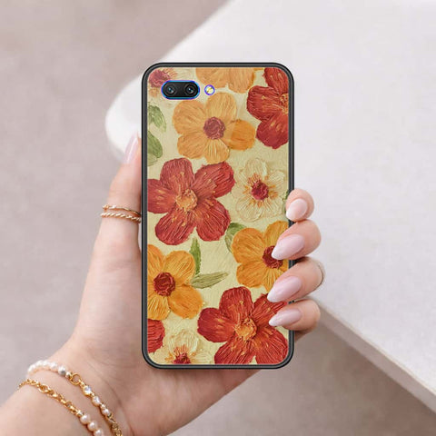 Huawei Honor 10 Cover - Floral Series 3 - HQ Ultra Shine Premium Infinity Glass Soft Silicon Borders Case