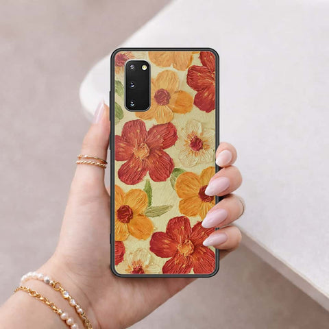 Samsung Galaxy S20 Plus Cover - Floral Series 3 - HQ Ultra Shine Premium Infinity Glass Soft Silicon Borders Case