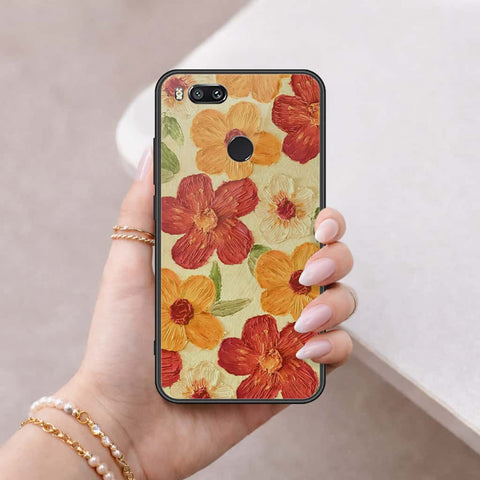 Xiaomi Mi A1 / Mi 5X Cover - Floral Series 3 - HQ Ultra Shine Premium Infinity Glass Soft Silicon Borders Case