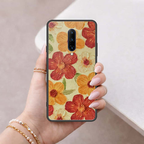 OnePlus 7 Pro Cover - Floral Series 3 - HQ Ultra Shine Premium Infinity Glass Soft Silicon Borders Case