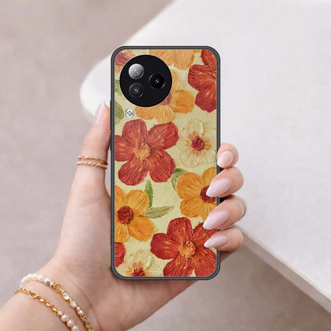 Xiaomi Civi 3 Cover - Floral Series 3 - HQ Ultra Shine Premium Infinity Glass Soft Silicon Borders Case