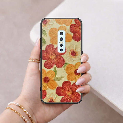 Vivo V17 Pro Cover - Floral Series 3 - HQ Ultra Shine Premium Infinity Glass Soft Silicon Borders Case