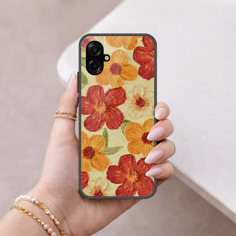 Samsung Galaxy A07 4G Cover - Floral Series 3 - HQ Ultra Shine Premium Infinity Glass Soft Silicon Borders Case