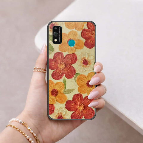Huawei Honor 9 Lite - Floral Series 3 - HQ Ultra Shine Premium Infinity Glass Soft Silicon Borders Case